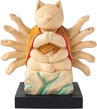 猫の置物　千手観音　仏像　陶器 Amazon.co.jp: 猫buddha 千手観音（子年の守護本尊） 仏屋さかい